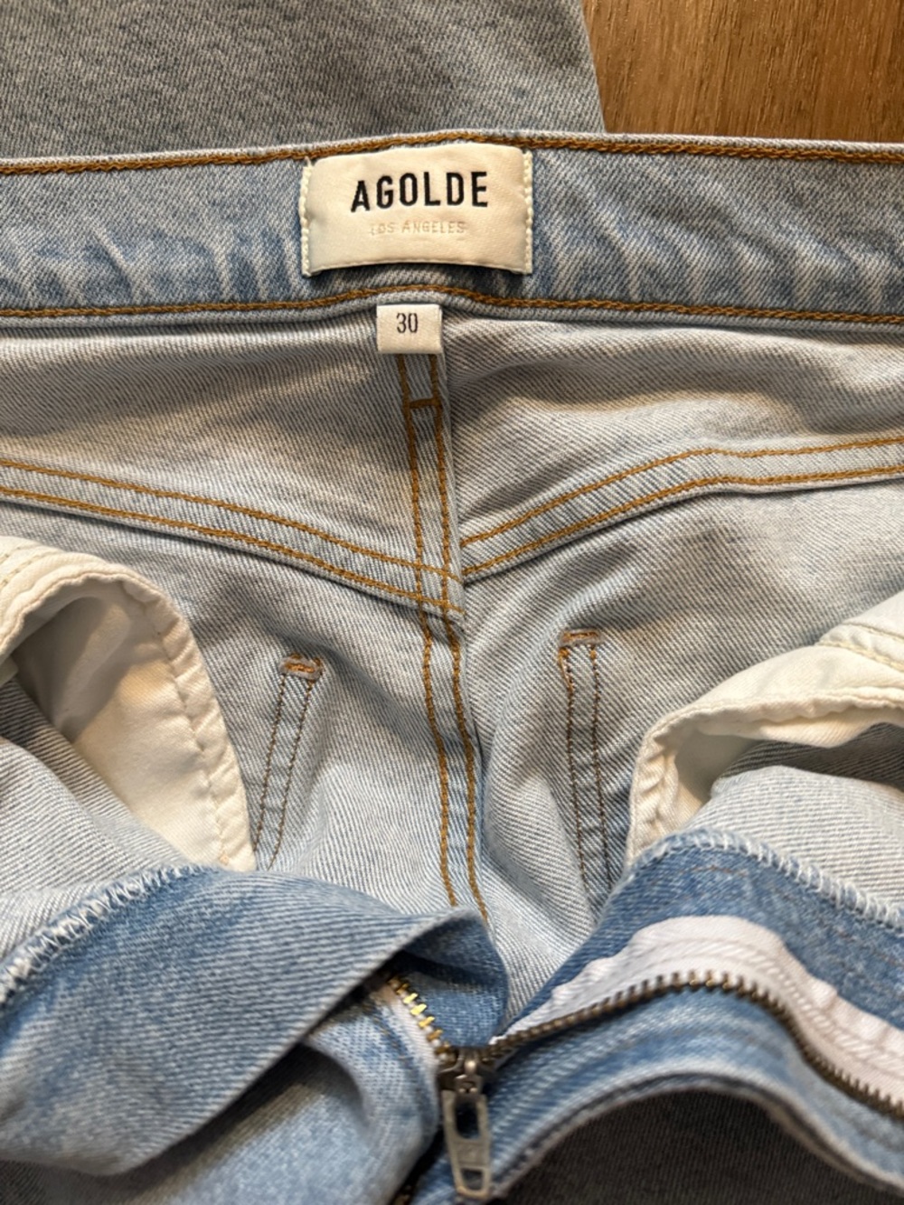 Agolde Wide Leg Jeans Size 30 - Picture 7 of 16